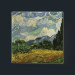 Weizenfeld mit Zypressen, Vincent Van Gogh Button<br><div class="desc">Weizenfeld mit Zypressen,  Vincent Van Gogh</div>