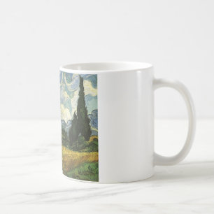 Weizenfeld mit Zypressen, Vincent Van Gogh Kaffeetasse