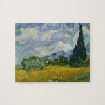 Weizenfeld mit Zypressen von Vincent van Gogh<br><div class="desc">Weizenfeld mit Zypressen von Vincent van Gogh (1889)</div>