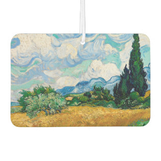 Weizenfeld mit Zypressen von Vincent van Gogh Autolufterfrischer