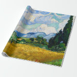 Weizenfeld mit Zypressen von Vincent Van Gogh Geschenkpapier<br><div class="desc">Weizenfeld mit Zypressen von Vincent Van Gogh</div>
