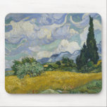 Weizenfeld mit Zypressen von Vincent van Gogh Mousepad<br><div class="desc">Englisch: Weizenfeld mit Zypressen von Vincent van Gogh (1889). Das Metropolitan Museum of Art. Van Gogh schrieb an seinen Bruder Theo, aus dem Asyl in Saint-Rémy am 2. Juli 1889, und beschrieb seinen letzten Zusatz zu der Serie, die er im Juni startete: "Ich habe eine Leinwand Zypressen mit ein paar...</div>