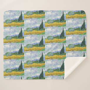 Weizenfeld mit Zypressen von Vincent van Gogh Sherpadecke