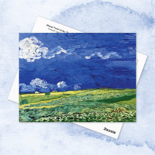 Weizenfeld Thunderclouds Vincent van Gogh Postkarte