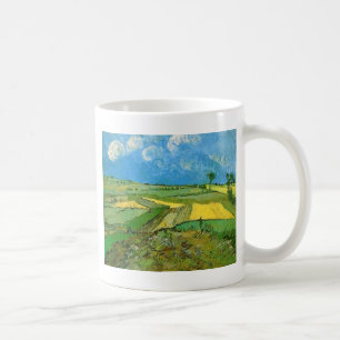 Weizenfelder in Auvers unter bewölktem Himmel, Vin Kaffeetasse