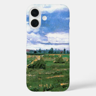 Weizenfelder mit Heuhaufen von Vincent van Gogh title_seo2
