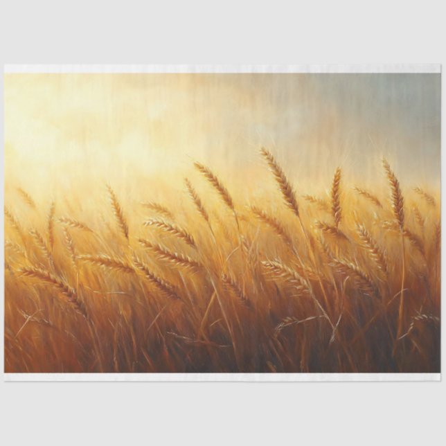 Weizenlandschaft Landschaft des Weizen Seidenpapier (Vorderseite)