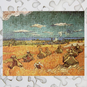 Weizenschober mit Schnitter von Vincent van Gogh