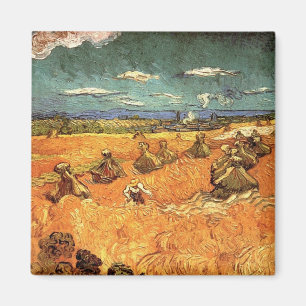Weizenstapel mit Schnitter Magnet