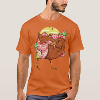 Weka auf einem Picknick T-Shirt