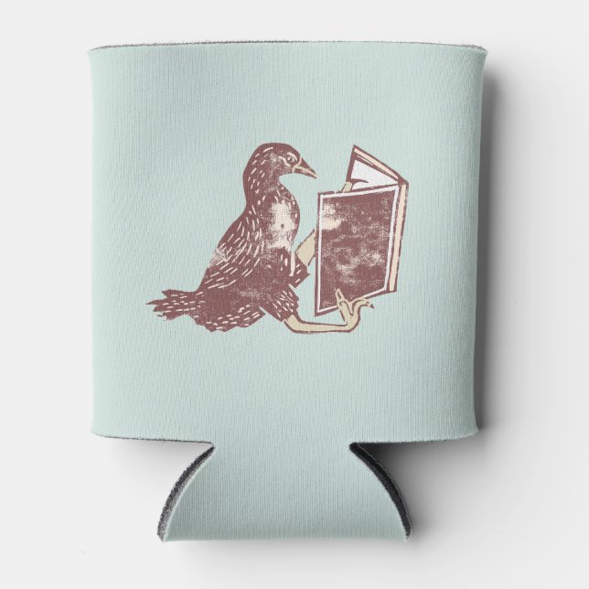 Weka Bird Lesen eines Buches Dosenkühler (Vorderseite)