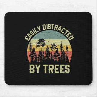 Wekon leicht abgelenkt von Bäumen Vintagen Funny T Mousepad