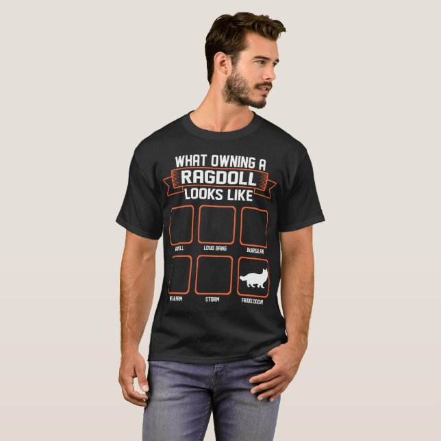 Welche besitzende Ragdoll Katze wie lustiges T-Shirt (Vorne ganz)