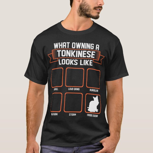 Welche besitzende Tonkinese Katze wie lustiges T-Shirt (Vorderseite)