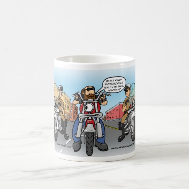 Welche ein bisschen Motorrad-Kundgebung ist diese? Kaffeetasse (Mittel)