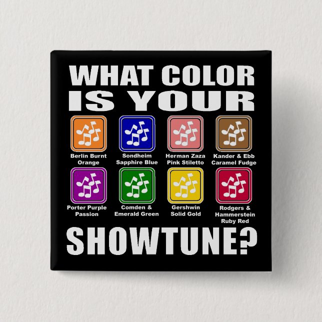 Welche Farbe/Showtune Knopf Button (Vorderseite)