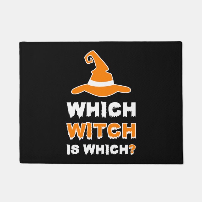 Welche Hexe ist welcher Halloween-Lehrer des Shirt Fußmatte (Vorderseite)