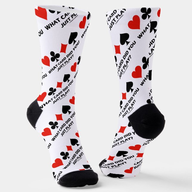 Welche Karte hast du gerade gespielt? Spaß mit vie Socken (Gewinkelt)
