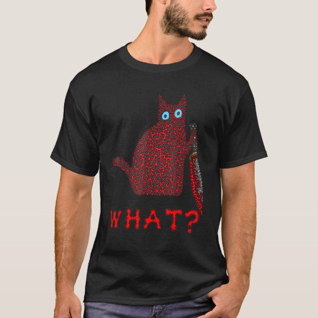 Welche Katze mit einem Messer T-Shirt (Vorderseite)
