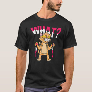 Welche Mörderkatze mit Messer T-Shirt
