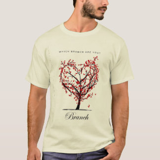 Welche Zweigstelle bist du?" T - Shirt für benutze