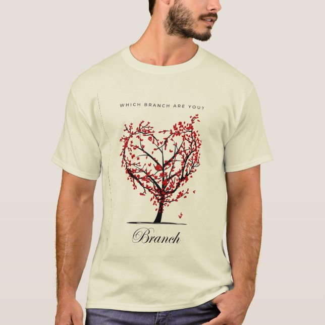 Welche Zweigstelle bist du?" T - Shirt für benutze (Vorderseite)