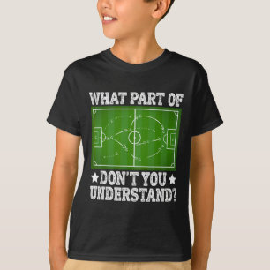 Welchen Teil des Fußballspielfelds verstehen Sie n T-Shirt