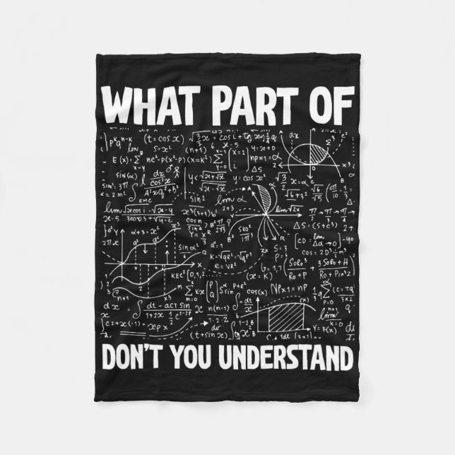 Welchen Teil von Don't You Understand Funny Math M Fleecedecke (Vorderseite)