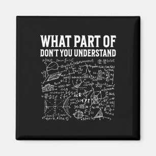 Welchen Teil von Don't You Understand Funny Math T Magnet