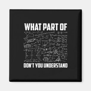 Welchen Teil von Don't You Understand Funny Math T Magnet
