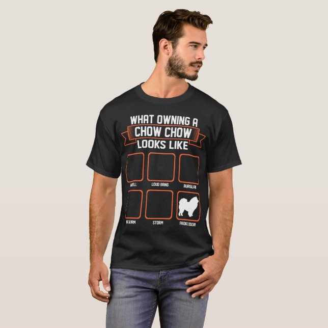Welcher besitzende Chow-Chow-Hund wie lustiges T-Shirt (Vorne ganz)