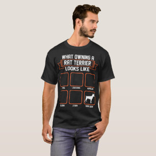 Welcher besitzende Ratten-Terrier-Hund wie T-Shirt