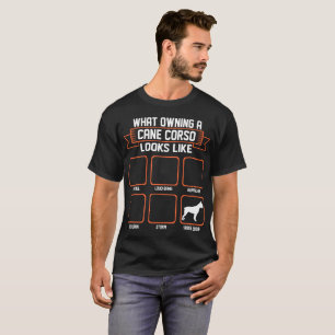 Welcher besitzende Stock Corso Hund wie lustiges T-Shirt
