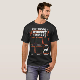 Welcher besitzende Whippet Hund wie lustiges T-Shirt