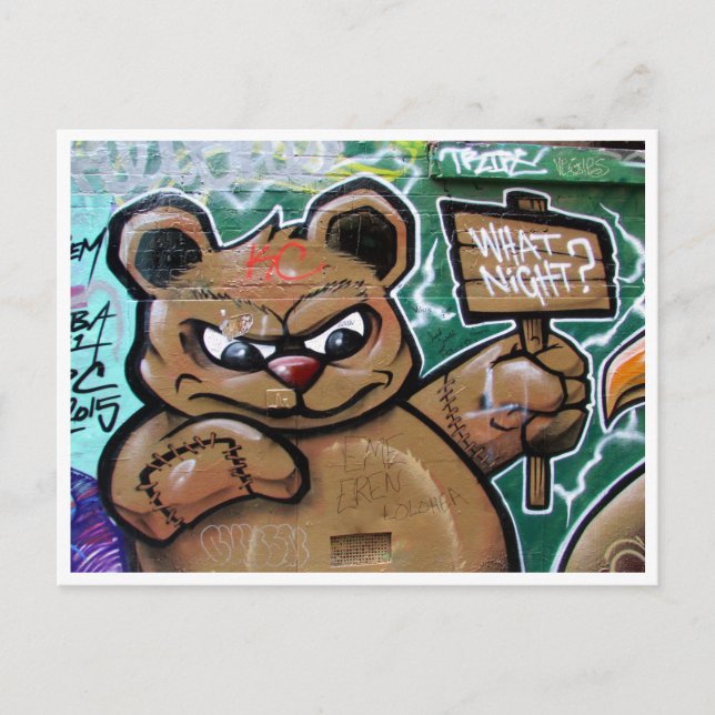Welcher Nachtteddy Postkarte (Vorderseite)