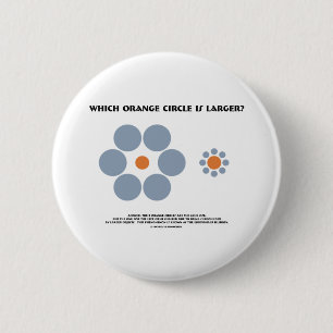Welcher orange Kreis ist größer? (Optische Button