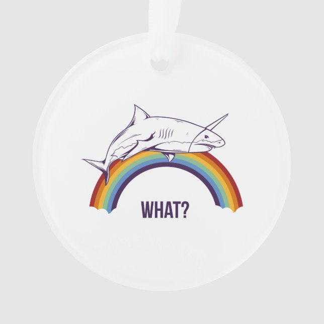 Welcher Regenbogenhai Ornament (Vorderseite)