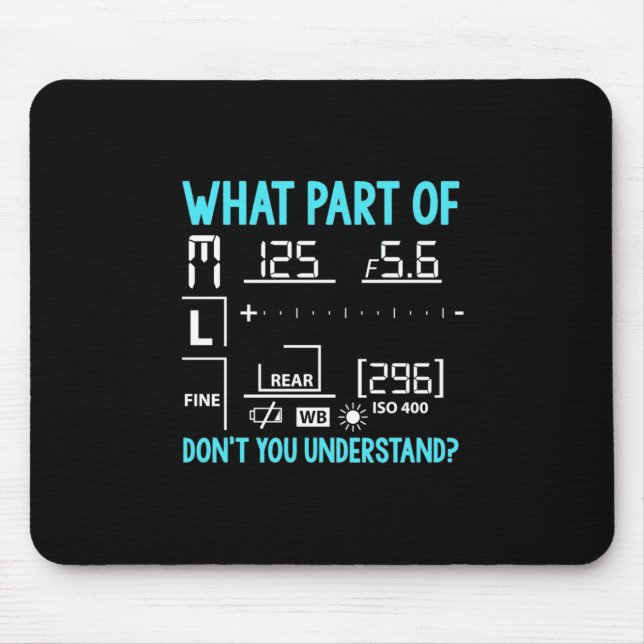 Welcher Teil des Fotografen Mousepad (Vorne)