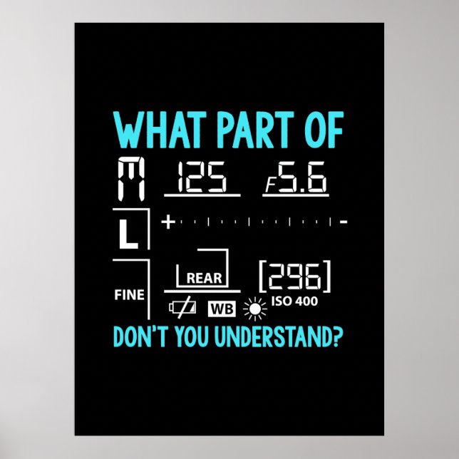 Welcher Teil des Fotografen Poster (Vorne)