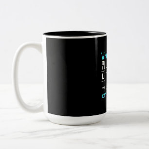 Welcher Teil des Fotografen Zweifarbige Tasse