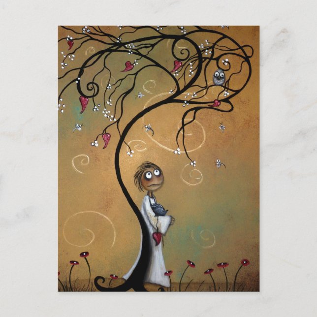 Welcher Weg der Wind bläst Postkarte (Vorderseite)