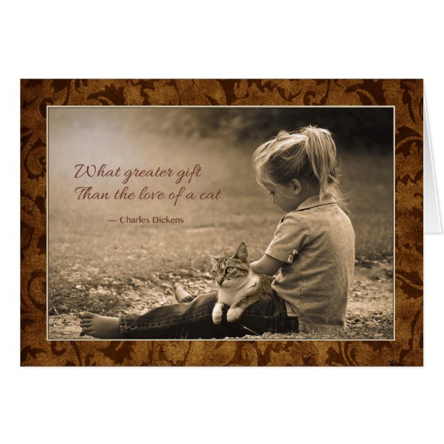 "Welches größere Geschenk als die Liebe einer (Vorderseite (Horizontal))