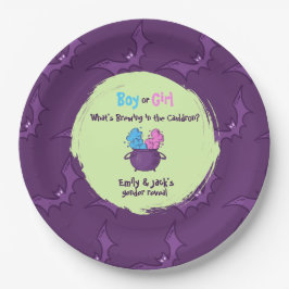 Welches Halloween "Mädchen oder Junge?" Geschlecht Pappteller