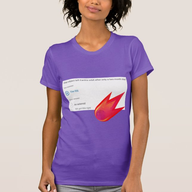Welches Objekt verließ die Umlaufbahn der Erde nac T-Shirt (Vorderseite)