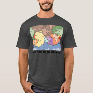 Welches Plättchen sind Sie auf der Plattentektonik T-Shirt