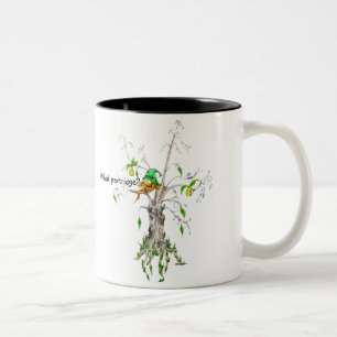 Welches Rebhuhn? Zweifarbige Tasse