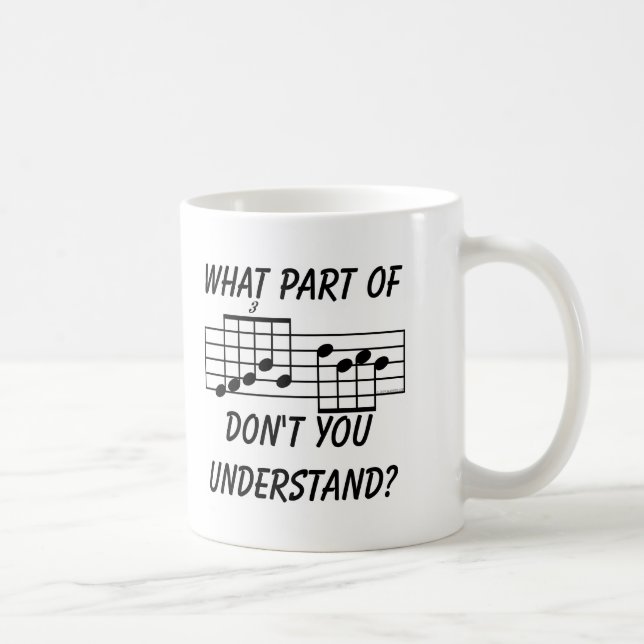Welches Teil der musikalischen Anmerkung nicht Sie Kaffeetasse (Rechts)