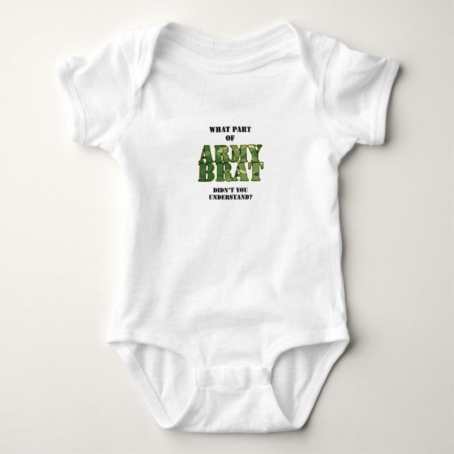 Welches Teil des Armee-Görs nicht verstanden Sie? Baby Strampler (Vorderseite)