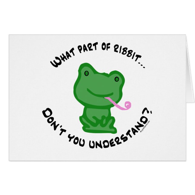 Welches Teil von Ribbit… (Vorderseite (Horizontal))