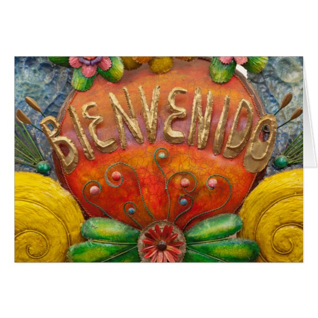 Welcom-Schild auf Spanisch, Mexiko (Vorderseite (Horizontal))